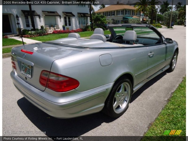 Brilliant Silver Metallic / Ash 2000 Mercedes-Benz CLK 430 Cabriolet