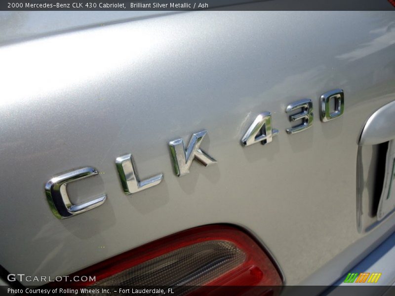 Brilliant Silver Metallic / Ash 2000 Mercedes-Benz CLK 430 Cabriolet
