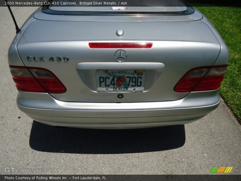 Brilliant Silver Metallic / Ash 2000 Mercedes-Benz CLK 430 Cabriolet