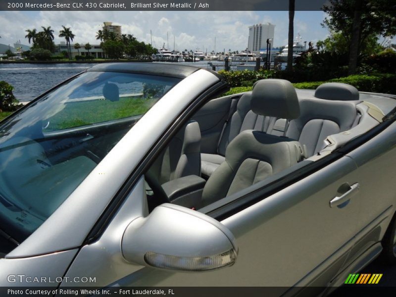 Brilliant Silver Metallic / Ash 2000 Mercedes-Benz CLK 430 Cabriolet