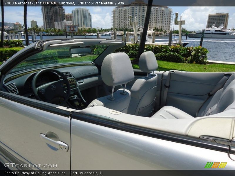 Brilliant Silver Metallic / Ash 2000 Mercedes-Benz CLK 430 Cabriolet