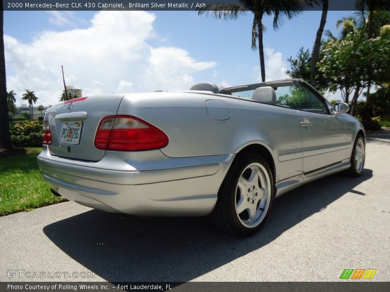 Brilliant Silver Metallic / Ash 2000 Mercedes-Benz CLK 430 Cabriolet