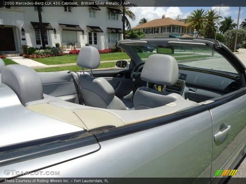 Brilliant Silver Metallic / Ash 2000 Mercedes-Benz CLK 430 Cabriolet