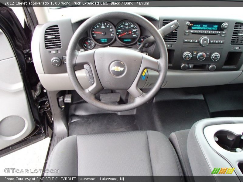 Black / Dark Titanium 2012 Chevrolet Silverado 1500 Work Truck Extended Cab