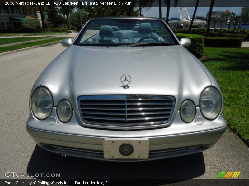 Brilliant Silver Metallic / Ash 2000 Mercedes-Benz CLK 430 Cabriolet