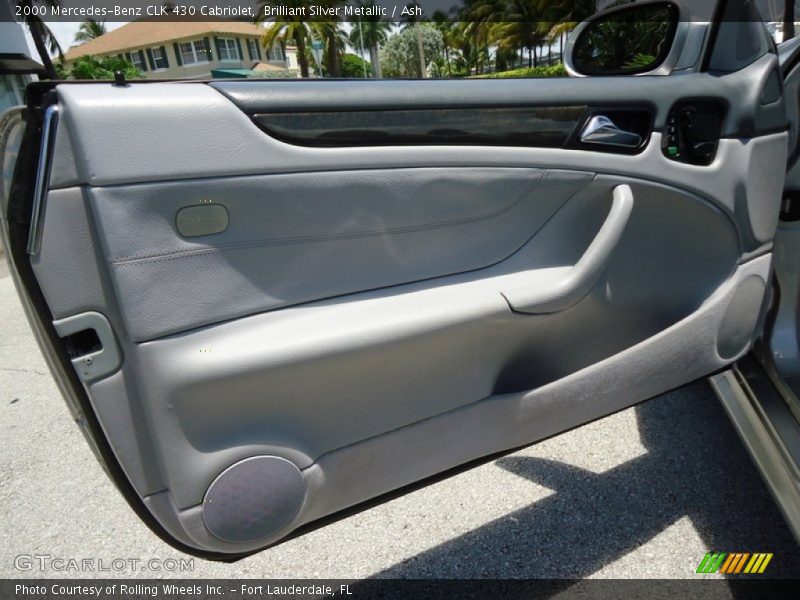 Brilliant Silver Metallic / Ash 2000 Mercedes-Benz CLK 430 Cabriolet