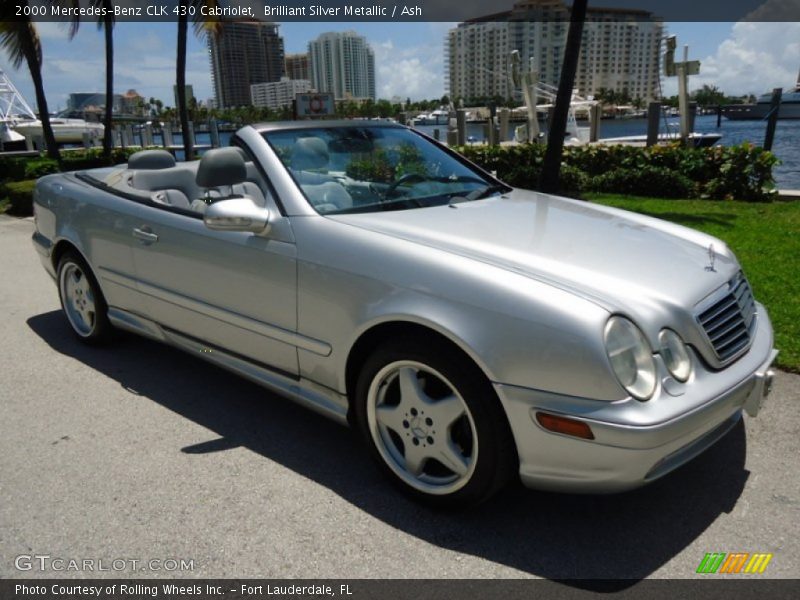 Brilliant Silver Metallic / Ash 2000 Mercedes-Benz CLK 430 Cabriolet