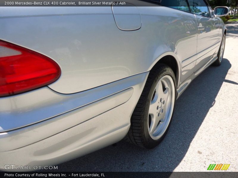 Brilliant Silver Metallic / Ash 2000 Mercedes-Benz CLK 430 Cabriolet