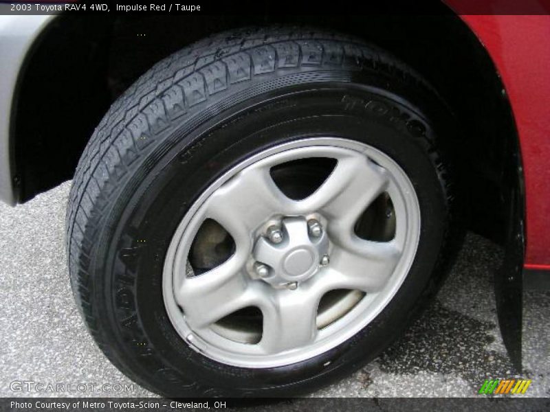 Impulse Red / Taupe 2003 Toyota RAV4 4WD