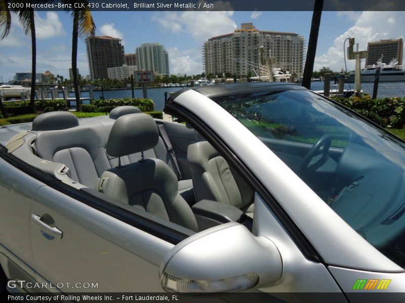 Brilliant Silver Metallic / Ash 2000 Mercedes-Benz CLK 430 Cabriolet