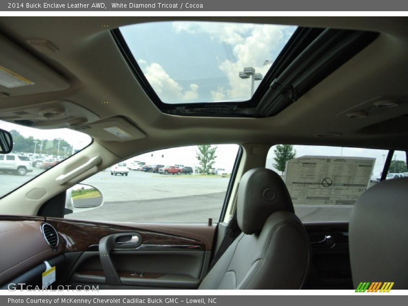 White Diamond Tricoat / Cocoa 2014 Buick Enclave Leather AWD