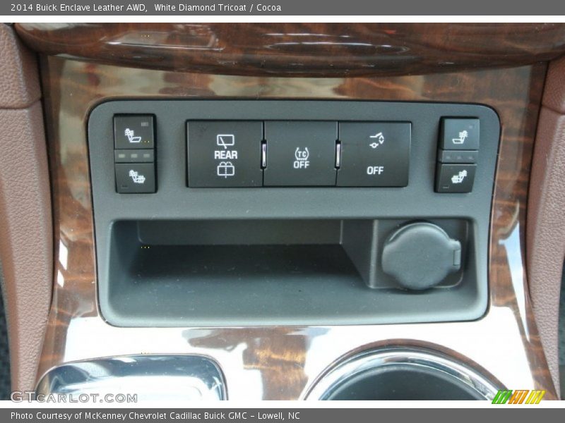 White Diamond Tricoat / Cocoa 2014 Buick Enclave Leather AWD