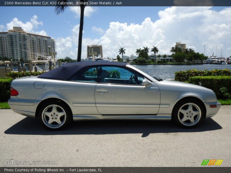 Brilliant Silver Metallic / Ash 2000 Mercedes-Benz CLK 430 Cabriolet