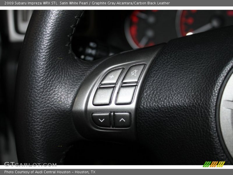 Satin White Pearl / Graphite Gray Alcantara/Carbon Black Leather 2009 Subaru Impreza WRX STi