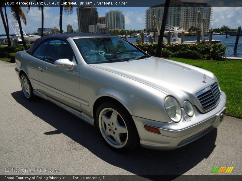 Brilliant Silver Metallic / Ash 2000 Mercedes-Benz CLK 430 Cabriolet