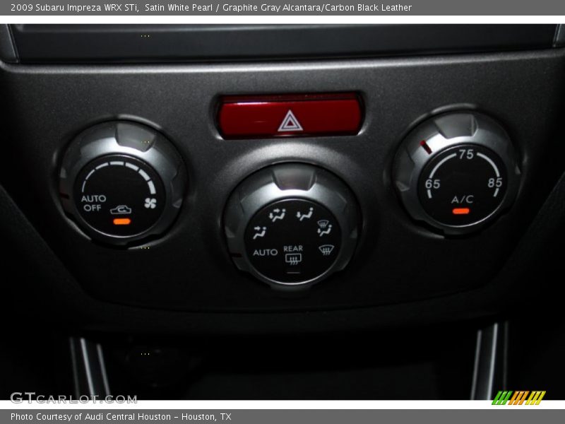 Satin White Pearl / Graphite Gray Alcantara/Carbon Black Leather 2009 Subaru Impreza WRX STi