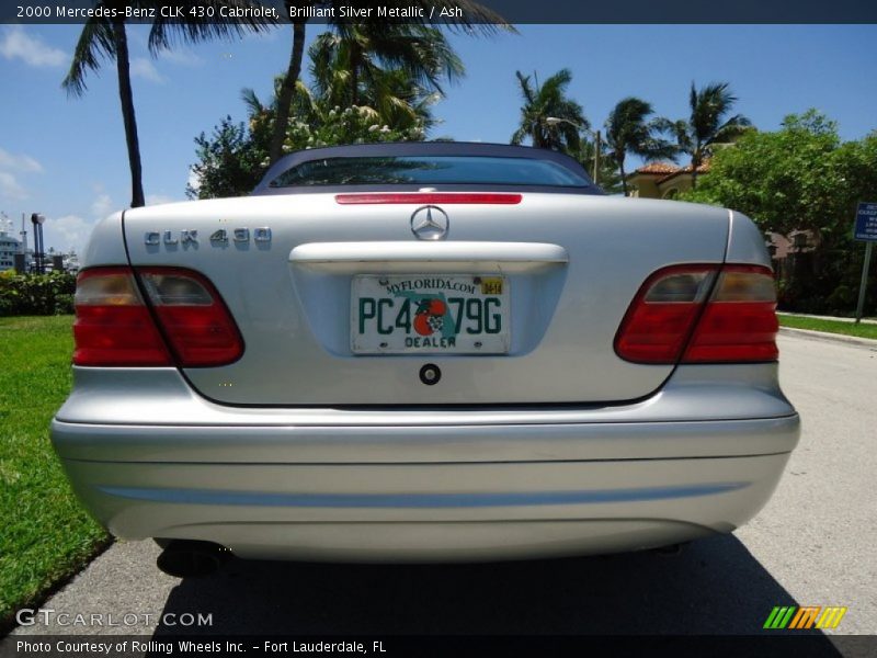 Brilliant Silver Metallic / Ash 2000 Mercedes-Benz CLK 430 Cabriolet