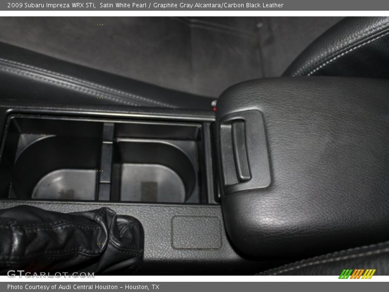 Satin White Pearl / Graphite Gray Alcantara/Carbon Black Leather 2009 Subaru Impreza WRX STi