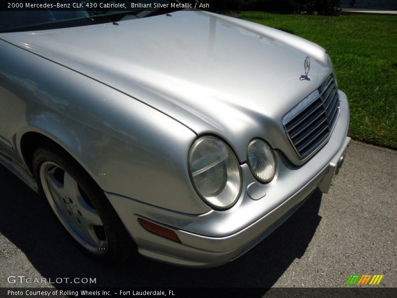 Brilliant Silver Metallic / Ash 2000 Mercedes-Benz CLK 430 Cabriolet