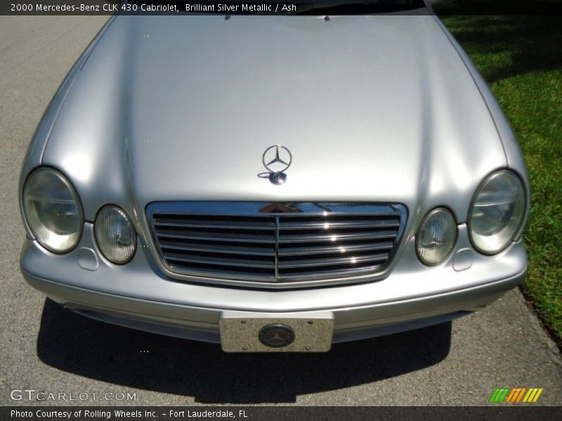 Brilliant Silver Metallic / Ash 2000 Mercedes-Benz CLK 430 Cabriolet
