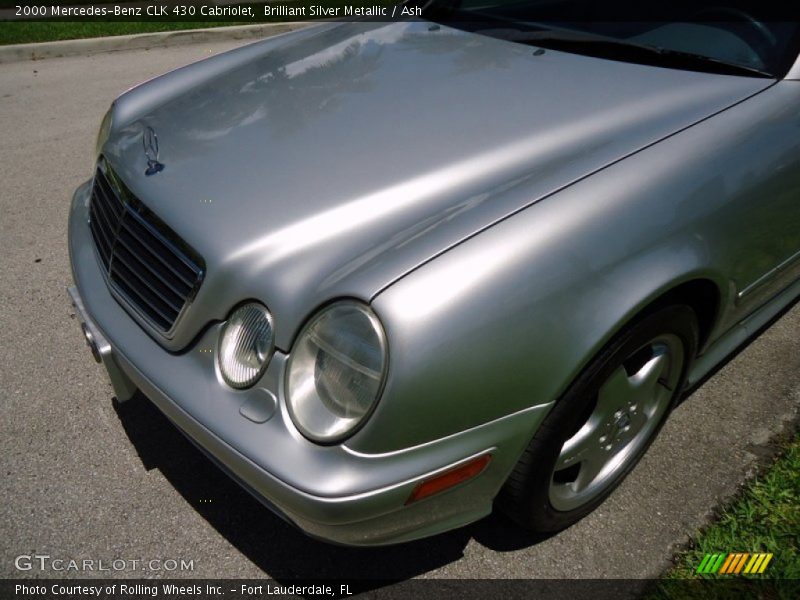 Brilliant Silver Metallic / Ash 2000 Mercedes-Benz CLK 430 Cabriolet