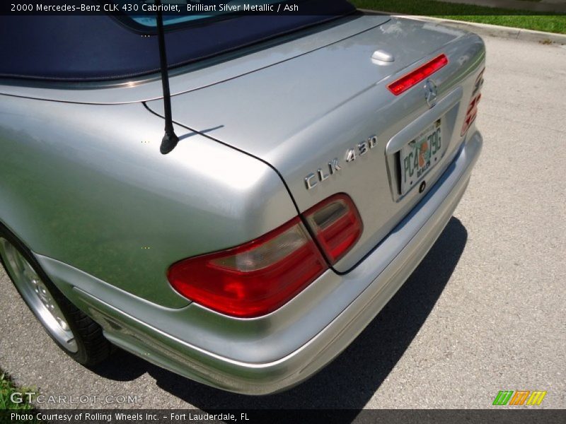 Brilliant Silver Metallic / Ash 2000 Mercedes-Benz CLK 430 Cabriolet