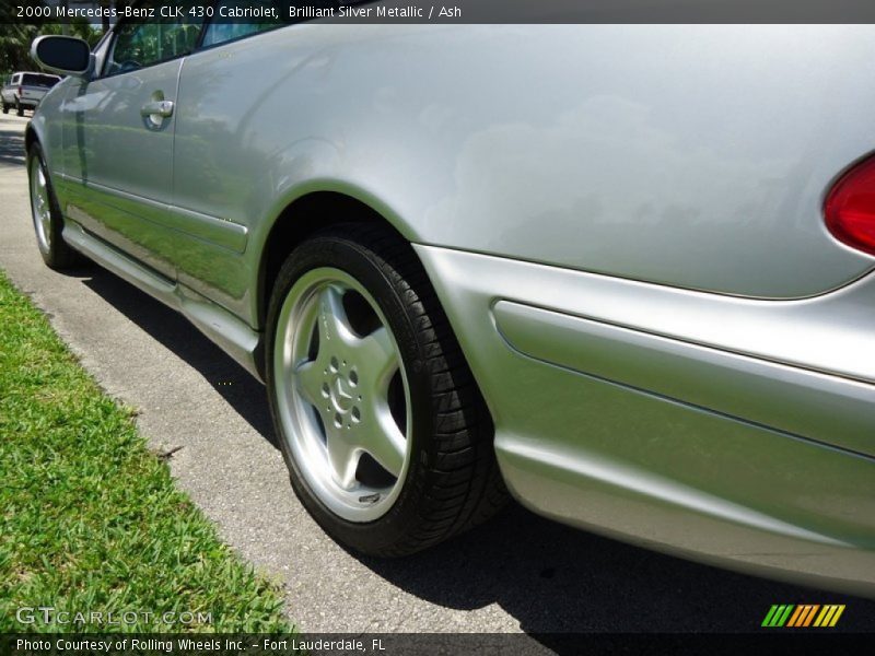 Brilliant Silver Metallic / Ash 2000 Mercedes-Benz CLK 430 Cabriolet