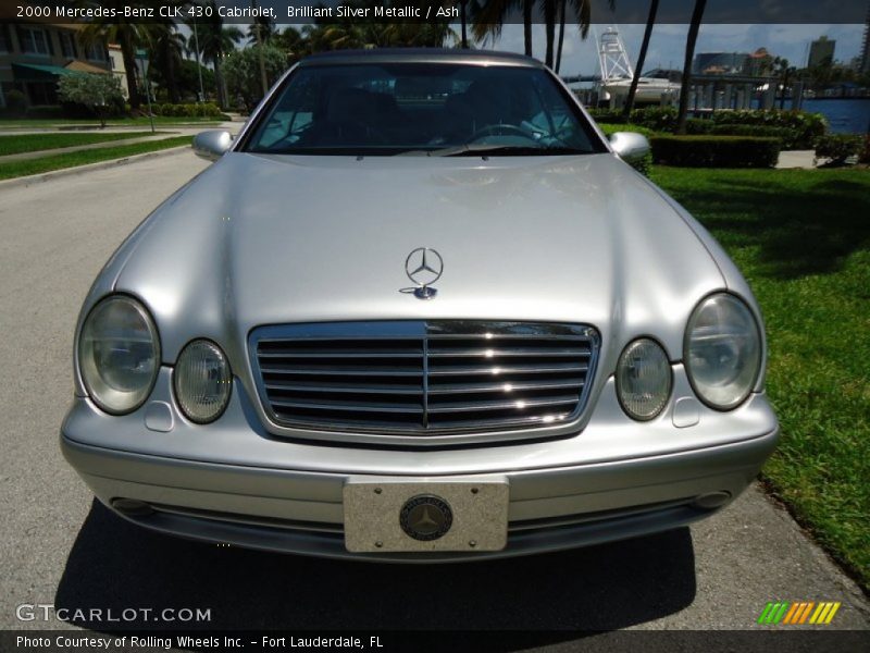 Brilliant Silver Metallic / Ash 2000 Mercedes-Benz CLK 430 Cabriolet