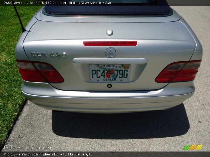 Brilliant Silver Metallic / Ash 2000 Mercedes-Benz CLK 430 Cabriolet