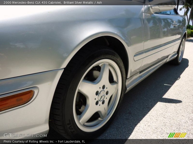 Brilliant Silver Metallic / Ash 2000 Mercedes-Benz CLK 430 Cabriolet