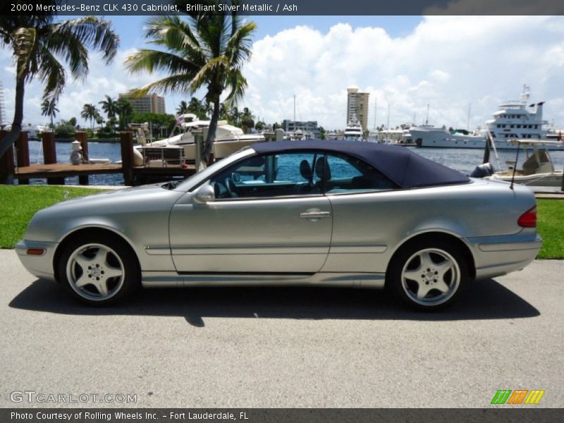 Brilliant Silver Metallic / Ash 2000 Mercedes-Benz CLK 430 Cabriolet