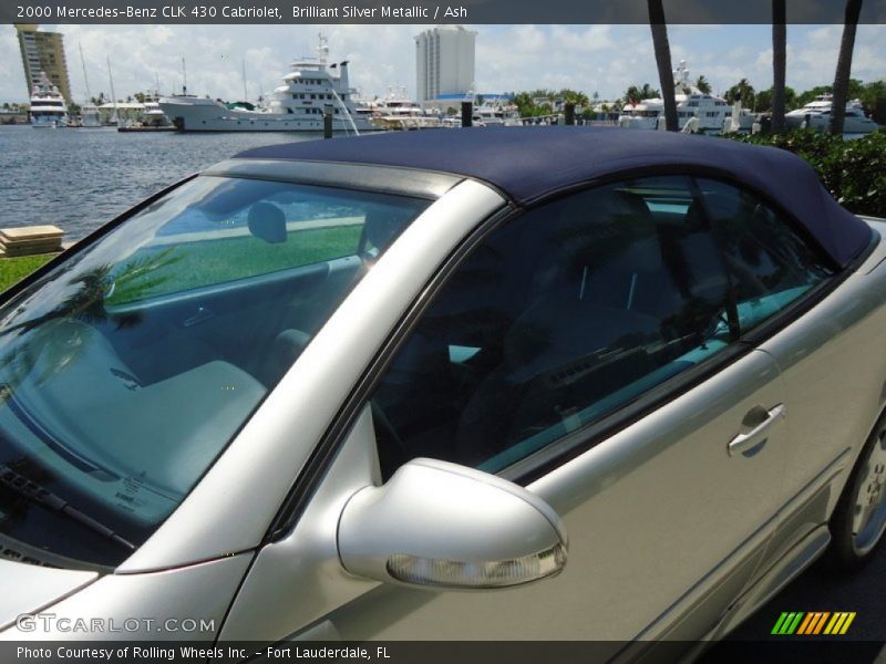 Brilliant Silver Metallic / Ash 2000 Mercedes-Benz CLK 430 Cabriolet
