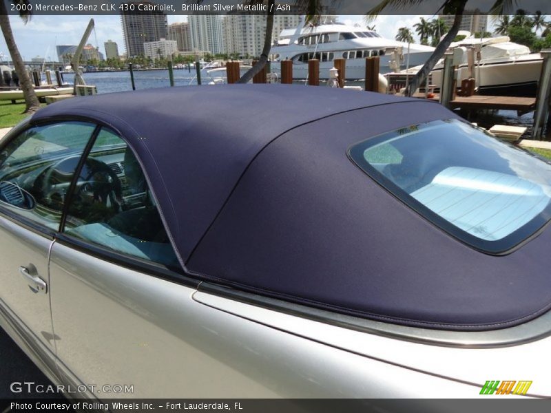 Brilliant Silver Metallic / Ash 2000 Mercedes-Benz CLK 430 Cabriolet