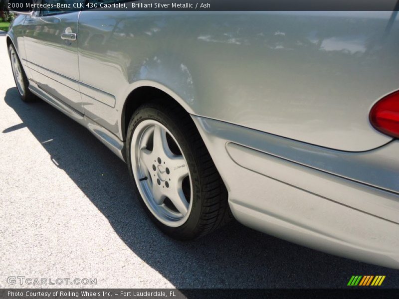 Brilliant Silver Metallic / Ash 2000 Mercedes-Benz CLK 430 Cabriolet