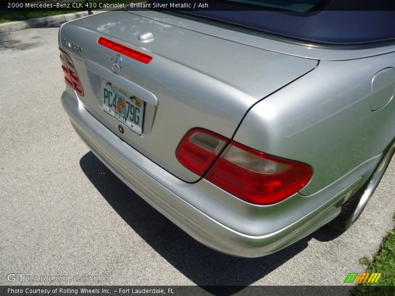 Brilliant Silver Metallic / Ash 2000 Mercedes-Benz CLK 430 Cabriolet