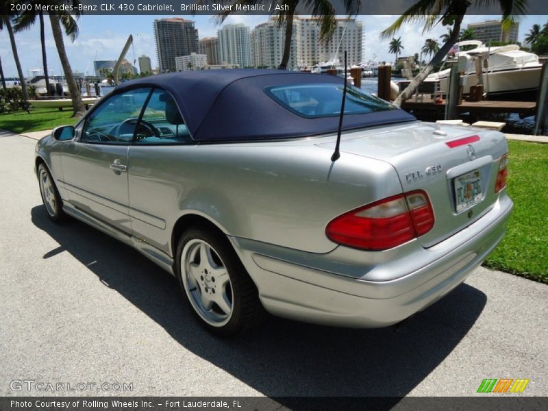Brilliant Silver Metallic / Ash 2000 Mercedes-Benz CLK 430 Cabriolet