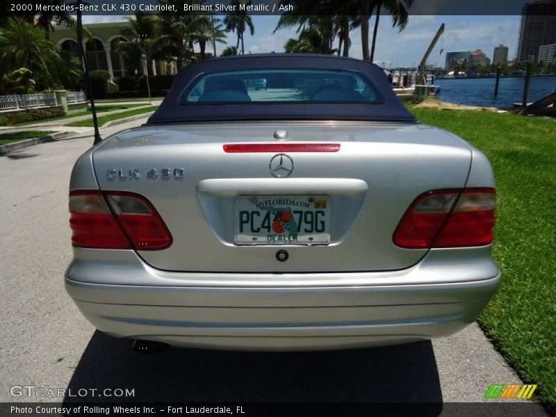 Brilliant Silver Metallic / Ash 2000 Mercedes-Benz CLK 430 Cabriolet