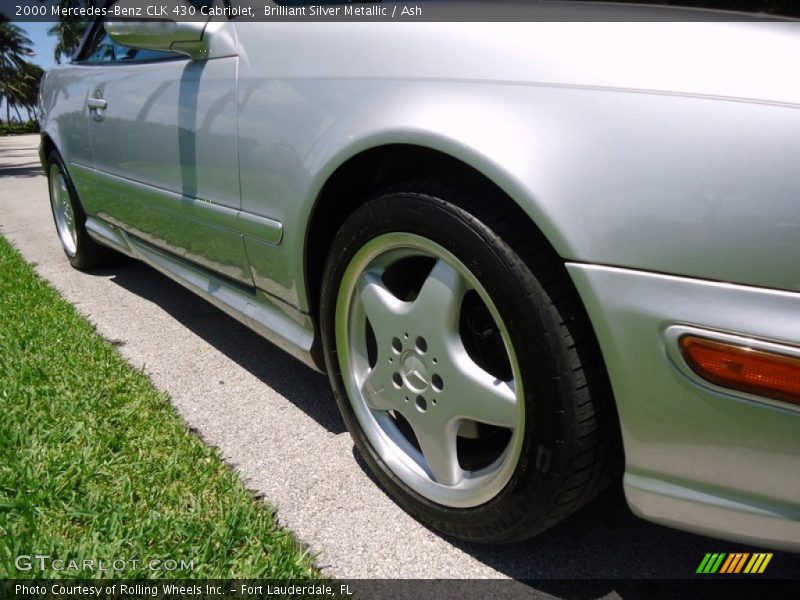 Brilliant Silver Metallic / Ash 2000 Mercedes-Benz CLK 430 Cabriolet