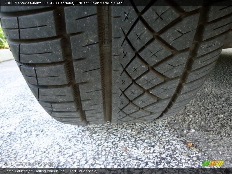 Brilliant Silver Metallic / Ash 2000 Mercedes-Benz CLK 430 Cabriolet