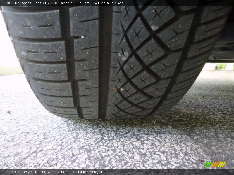 Brilliant Silver Metallic / Ash 2000 Mercedes-Benz CLK 430 Cabriolet