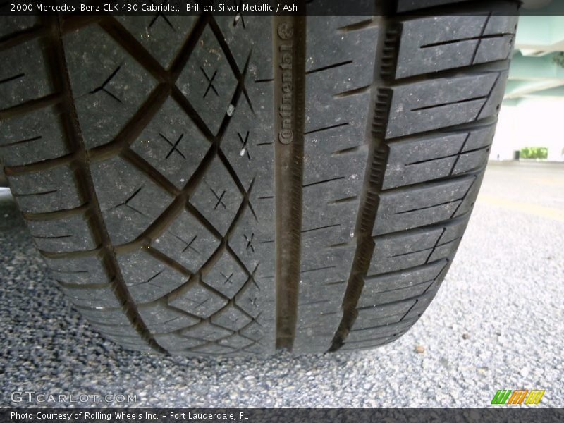 Brilliant Silver Metallic / Ash 2000 Mercedes-Benz CLK 430 Cabriolet