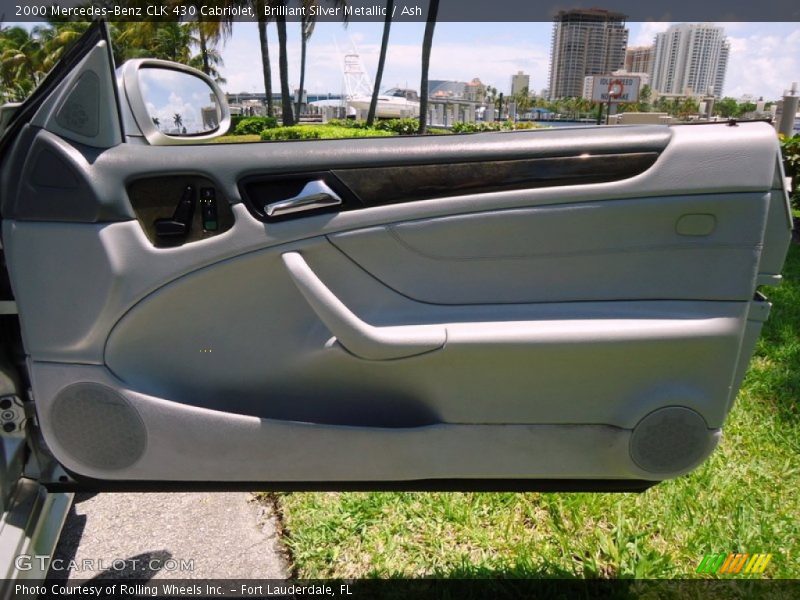 Brilliant Silver Metallic / Ash 2000 Mercedes-Benz CLK 430 Cabriolet