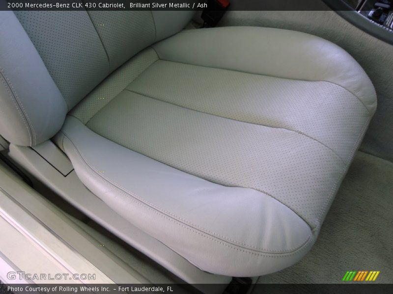 Brilliant Silver Metallic / Ash 2000 Mercedes-Benz CLK 430 Cabriolet