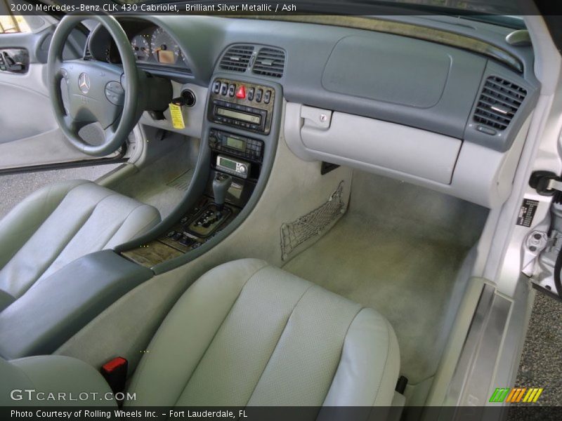 Brilliant Silver Metallic / Ash 2000 Mercedes-Benz CLK 430 Cabriolet