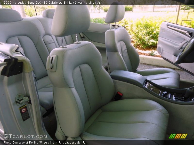 Brilliant Silver Metallic / Ash 2000 Mercedes-Benz CLK 430 Cabriolet