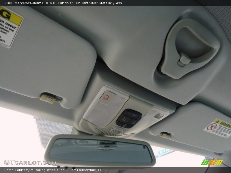 Brilliant Silver Metallic / Ash 2000 Mercedes-Benz CLK 430 Cabriolet