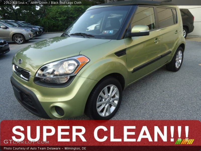 Alien Green / Black Soul Logo Cloth 2012 Kia Soul +
