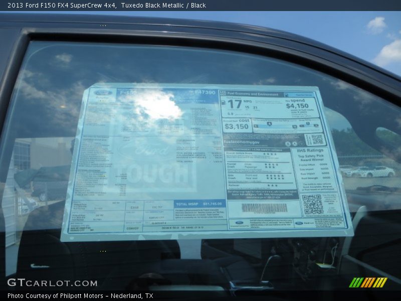 Tuxedo Black Metallic / Black 2013 Ford F150 FX4 SuperCrew 4x4