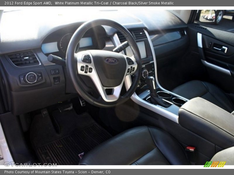 Charcoal Black/Silver Smoke Metallic Interior - 2012 Edge Sport AWD 