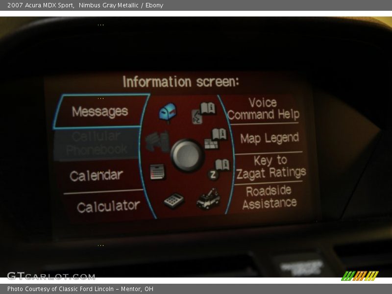 Nimbus Gray Metallic / Ebony 2007 Acura MDX Sport
